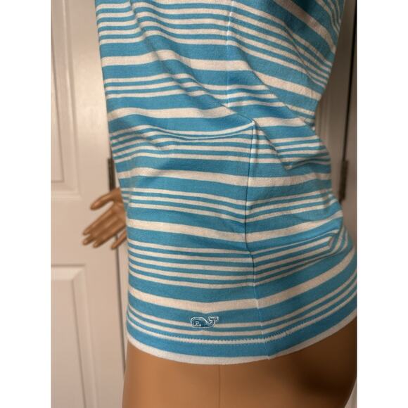 Vineyard Vines Starboard Striped Tank Antigua Stripe Cerulean Blue Medium NWT - Picture 4 of 7